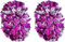 VIFER Pom Poms Cheerleading, 1 Paar Pompons für Mädchen, Cheerleader, Blumenkugeln, für Kinder, Frauen, Tanz, Show, Wettbewerb, Sport (Rosa + Silber)