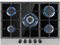 Klarstein Piano Cottura 5 Fuochi a Gas, Integrato 10.4kW, da Incasso in Acciao Inox, con Coperchio