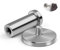 WJUAN 4 Piezas Ganchos de Pared Redondos Plata, Gancho de Pared de Acero Inoxidable de 53 mm Adecuado para Instalar en la Cocina, el Baño y el Dormitorio Principal para Colgar Objetos