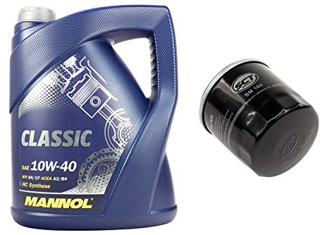 Motoröl Set 10W40 5 Liter + Ölfilter SM160