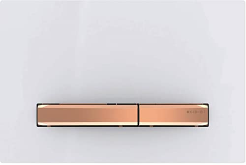 Geberit Sigma50 Flush Plate White/Red Gold White - 115.670.11.2