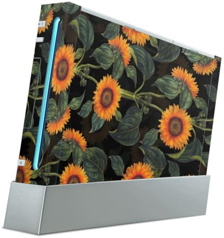 DeinDesign Autocollant Compatible avec Nintendo Wii Sticker Film Autocollant Tournesol Jaune Fleurs