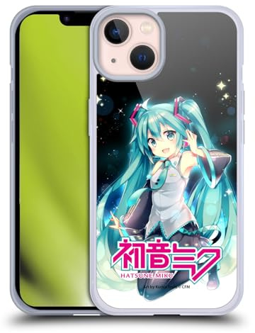 Head Case Designs Officially Licensed Hatsune Miku Night Sky Graphics Gel Case [Military Grade Protection] Compatible With Apple iPhone 13