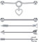D.Bella Industrial Piercing Barbell Knorpel Helix Daith Tragus Ohrringe Doppelringe Septum Augenbraue Lippe Medusa Piercing Stud, Edelstahl