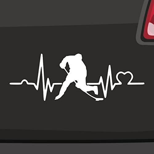 Herzschlag Eishockey Aufkleber DEL -6 Größen 21 Farben- Puck NHL Bully Powerplay