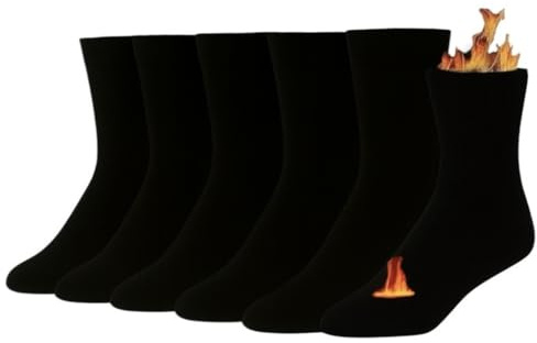 DREAM SOCKS Calze Termiche in Pile Corte per Sci-Montagna-Escursionismo-Trekking,Calze Pesanti Uomo-Donna a Metà Polpaccio-Caviglia-Fantasmino