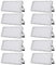 Sararoom Faretto LED da Esterno 100W, Proiettore LED per esterni 10000LM, 6500K Bianco Freddo Faro Led, IP65 Impermeabile Luce Di Sicurezza Faretti Per Giardino Garage Officina Magazzino,10pack