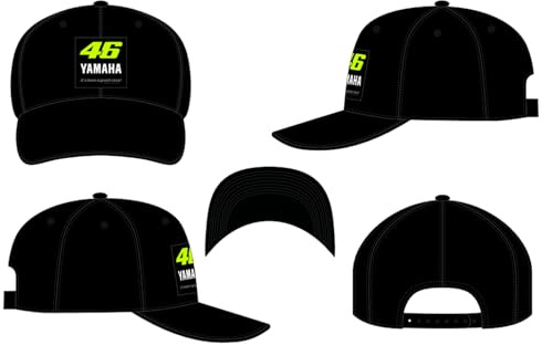 VR46 Yamaha Ambassador,Cap,Uomo,Black,