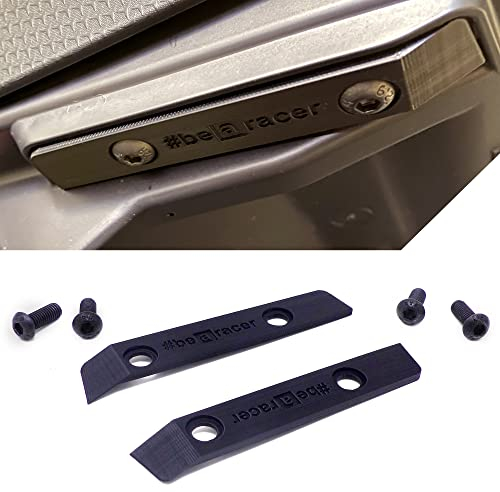 Abdeckplatten für Trittbretter #bearacer Aprilia Tuono 660 RS660 + 4 schwarze Schrauben mit Sechskantkopf