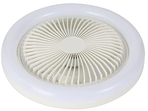 Ventilatore da soffitto piccolo con illuminazione, luce del ventilatore da soffitto 85‑265V Piccola lampada del ventilatore LED regolabile E27 30W silenziosa per la camera dei bambini Camera da letto
