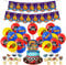 Auto Geburtstagsdeko, Hotwheels Cars Ballon, Rennauto Geburtstag Deko, Partydeko Set für Kindergeburtstag mit Rennwagen Luftballons, Happy Birthday Banner, Tortendeko