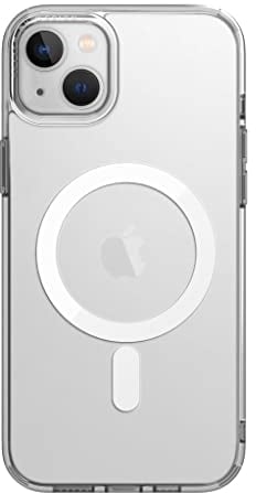 UNIQ Hybrid iPhone 14 Plus Magclick Charging Lifepro Xtreme AF Dovefrost Clear Case