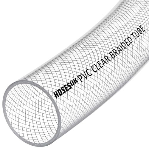 Tuyau flexible en PVC transparent renforcé pour air, eau, huile, gaz, nourriture 32 mm