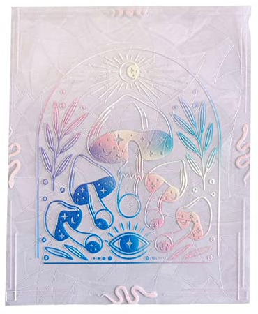PLGEBR Regenbogenprismen-Aufkleber, Fenster-Sonnenfänger-Aufkleber, Innen-Regenbogen-Prisma-Fensterfolie, Anti-Kollisions-Fensteraufkleber für Vogelschläge, Mischfarbe 5
