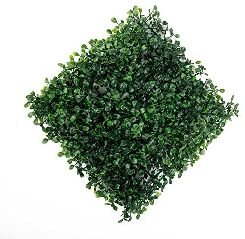 SPORTARC Clôture en lierre artificiel - Parois de plantes - Feuillage - Haie - Panneaux de verdure - Décoration de jardin - 25 x 25 cm