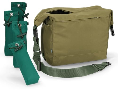 Romneys Dummytasche Leeds inkl. 4 Standard-Dummies | Dummytasche Leeds Standard-Dummy | Ideal für das Hundetraining (grün)