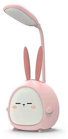 Jooheli Schreibtischlampe Kinder, LED Schreibtischlampe für Kinder, Nette Cartoon Schreibtischlampe, Geschenk für Kinder, Junge, Mädchen, Freudin (Rosa)