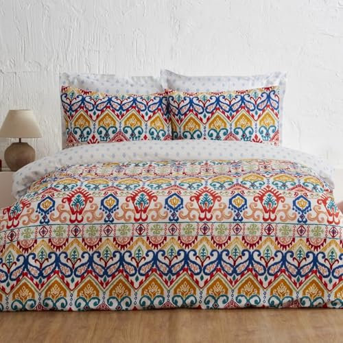 Bettwäsche Karaca Home Sarah Anderson Lionel Einzel Bettbezug Set Blau