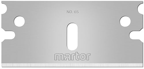 MARTOR 200x Industrieklinge 18,7 mm, 2-fach, Stahl, Doppel-Facette | Im Spender, beidseitig geschliffen, Cuttermesser & Sicherheitsmesser, Lager & Logistik, No. 65.83