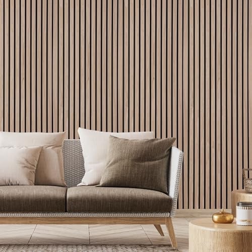 Fuse Acoustic Wooden Wall Panel in Walnut Effect, 240cm x 60cm (5 Pack)