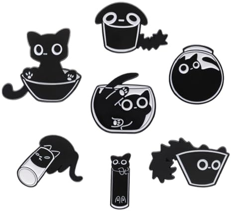 Chat Drôle Épingles, Épingles Mignonnes De Broche En Émail