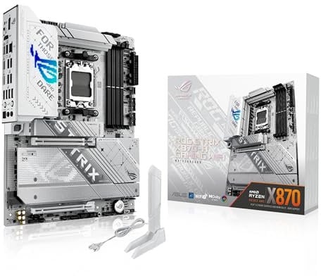 ASUS ROG Strix X870-A Gaming WiFi AMD AM5 X870 ATX Motherboard 16+2+2 Power Stages, Dynamic OC Switcher, Core Flex, DDR5 AEMP, WiFi 7, 4X M.2, PCIe® 5.0, Q-Release Slim, USB4®, AI OCing & Networking