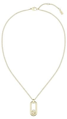 HBJ BOSS Jewelry Halskette mit Anhänger für Damen Kollektion DOUBLE B SWING aus Gelbgold mit einem Doppel-B Charm - 1580627