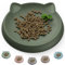 Wingcases - Katzennapf(1pc, 15x15cm, Armeegrün) Futternapf Katze Silikon | Schutz der Katzenbarthaare | Fressnapf Katze Flach | Teller Breit | Katzen zubehör