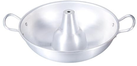 Colcolo Shabu Shabu Hot Pot Stockpot Japanese Portable Double Handle Wok Hotpot for Barbecue Picnic Kitchen Family Gathering Hotel, 30cm