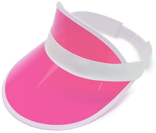 AYNKH Neon Sonnenblende Hüte Party Zubehör Unisex Retro 80s Pub Golf Visor Fancy Dress für Frauen Männer Strand Sport Karneval Bar Party