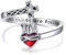 Kreuz Ringe 925 Sterling Silber Herz Jesu Ring christliche religiöse Kreuz Glaube Schmuck für Frauen Mom