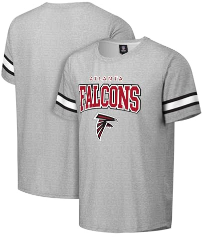 FOCO Herren Foco NFL Detroit Lions Mens Gray Team Primary Logo Arched Wordmark T-Shirt (1er Pack)