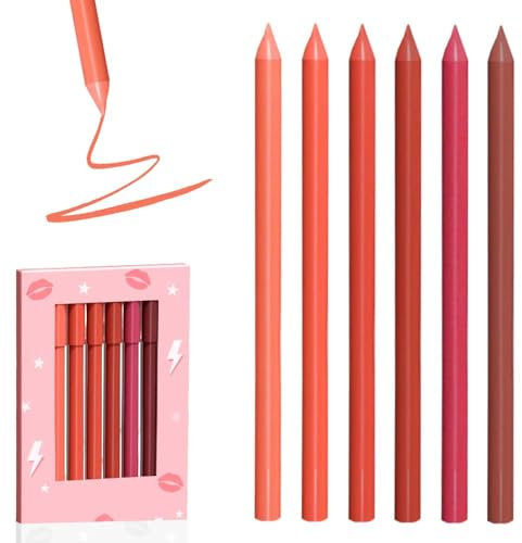 Lipliner, 2025 Lipliner Wasserfest, Lippenstift Lip Liner mit Mattes Finish, Hochpigmentiert und Geschmeidig, Konturieren Sie Ihre Lippen antihaftbeschichtete Tasse, verblasst nicht (#02)