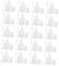 UKCOCO 20Pcs Leak Nail Polish Storage Bottles Empty Containers with Brush for DIY Nail Gels Manicure Tool Mixing Colors and Easy Repacking