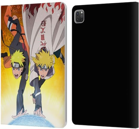 Head Case Designs Offizielle Naruto Shippuden Naruto und Minato Schluessel Kunst Leder-Wallet-Hülle Kompatibel mit Apple iPad Pro 11 2020/2021 / 2022