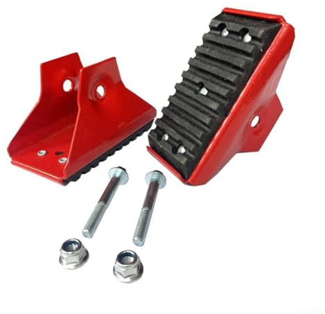Non-Slip Ladder Feet for Extension Ladders – Aluminum Alloy Levelers with Rubber Grip, Noise Reduction, 2-Piece Set