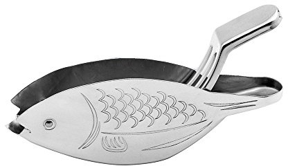 Weis 14553 Poisson Presse-Citron pour Tranches Acier Inoxydable Argent 12 x 2 x 5 cm