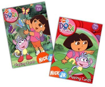 Bicycle Spiel Dora the Explorer (lila und grün)