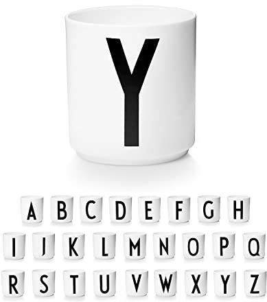 Design Letters Coffee Cup (A-Z) | Gift for Men, Gifts for Women & Friend Gifts | Porcelain Coffee Mug | Personalised Gift | Tea Cup | Initial Mug for Table Decoration | Letter Mug | White Mug 250 Ml