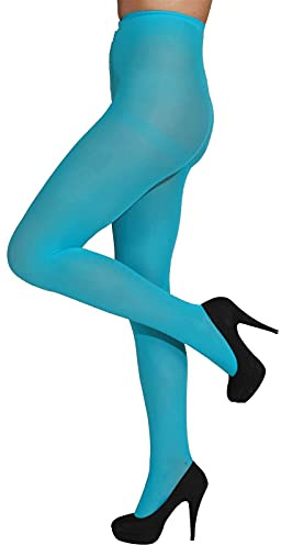 blickdichte Strumpfhose,türkis XXL/XXXL - Gardestrumpfhose