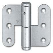 Aufschraubbänder stumpf, 70 mm, links, Stahl verzinkt ; 1 Stück