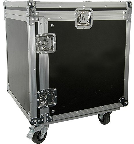 19” 10U Equipment Rack With Wheels-Patch Panel Mount Case-PA DJ Mixer Amp Audio