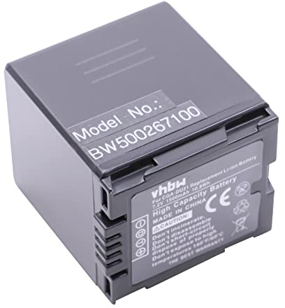 vhbw Akku Ersatz für Panasonic CGA-DU07, CGA-DU12, CGA-DU14, CGR-DU06VW, VBD070VW, VBD140VW für Videokamera Camcorder (1500 mAh, 7,2 V, Li-Ion)