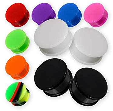 Fly Style Premium Silikon Flesh Tunnel (1 Paar) - Ohr Plug in 12 Farben - 4 bis 30 mm - Hypoallergener Piercing Schmuck, Grösse:10 mm, Farbwahl:hautfarben