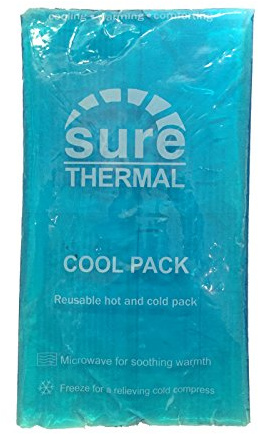 Sure Thermal Transparent RE-USABLE Large Gel HOT/Cold Heat Cool Back Muscle Joint Pain First AID Microwave/Freeze Pack