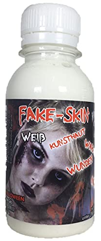 King of Halloween Latexmilch, Kunsthaut, FX Schminke, Halloween Make Up, Zombie Make Up, Wunden und Narben herstellen (100 ml, weiß)