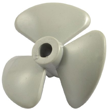 Aexit 0.5 Middle Hole Gray Plastic Cooling Fan 3 Leaves for DC AC Motor (a0b76a3fa71cab7a3902566dee241cb6)