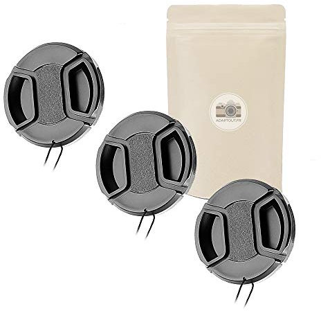 Adaptout X3 67MM Bouchon Capuchon Cache D'OBJECTIF DE QUALITÉ avec Clip de Fermeture Avant pour Objectif DE DIAMETRE 67 MM Compatible Appareil Photo Toutes Marques