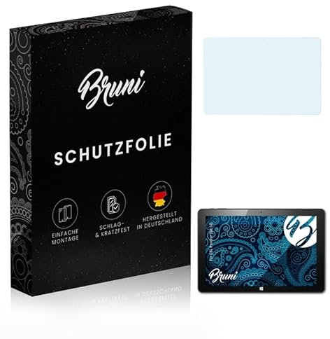 Bruni Schutzfolie kompatibel mit CSL Panther Tab 10 Folie, glasklare Displayschutzfolie (2X)