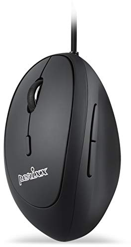 Perixx PERIMICE-519L Wired Portable Vertical USB Mouse, Mini Size for Laptops Computer, Left Handed Design